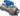 MINI BOLKRAAN MET KOP 1/2"M  X 3/4" EURO-CON BLAUW