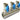GEMONT. VERDELER 4/4"-4 x 3/4" EURO-CONE- BLAUW