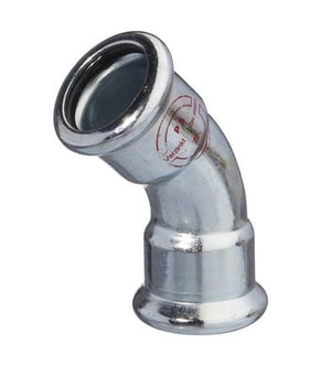 M-PRESS STAAL VERZINKT BOCHT 45° FF 15 x 15