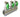 GEMONT. VERDELER 4/4"-3 x 3/4" EURO-CONE- GROEN