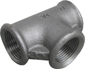 ZWARTE FITTING T STUK NR 130 1 1/2"FFF