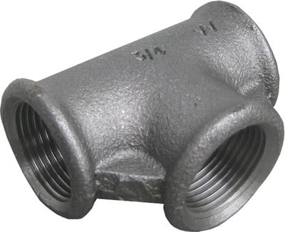 ZWARTE FITTING T STUK NR 130 3/4"FFF