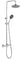 THERMOSTATISCHE REGENDOUCHE CHROOM DIAM. 20CM