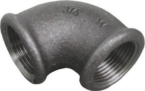 ZWARTE FITTING KNIE 90° NR 90 3/8"FF
