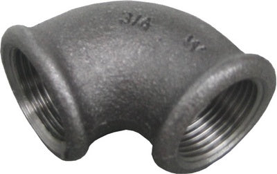 ZWARTE FITTING KNIE 90° NR 90 3/8"FF