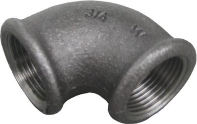 ZWARTE FITTING KNIE 90° NR 90 2"FF