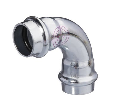 V-PRESS ST. VERZINKT BOCHT 90° 54 x 54  